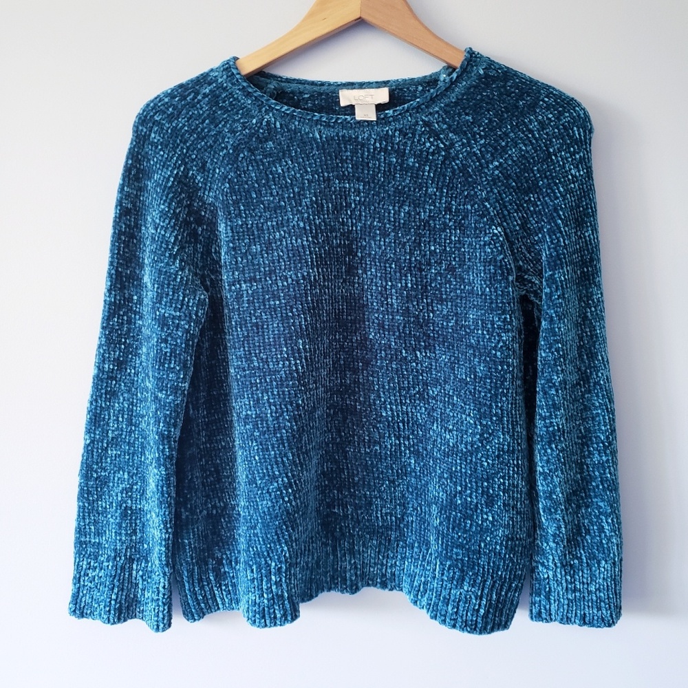 LOFT Swing Style Dark Teal Sweater